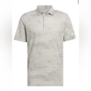 Adidas Men's Light Gray Golf Polo Shirt